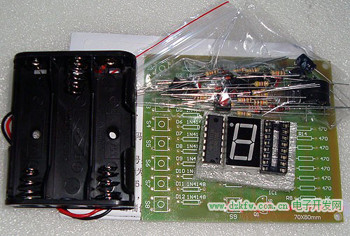 CD4511八路数显抢答器套件，数字抢答器电路