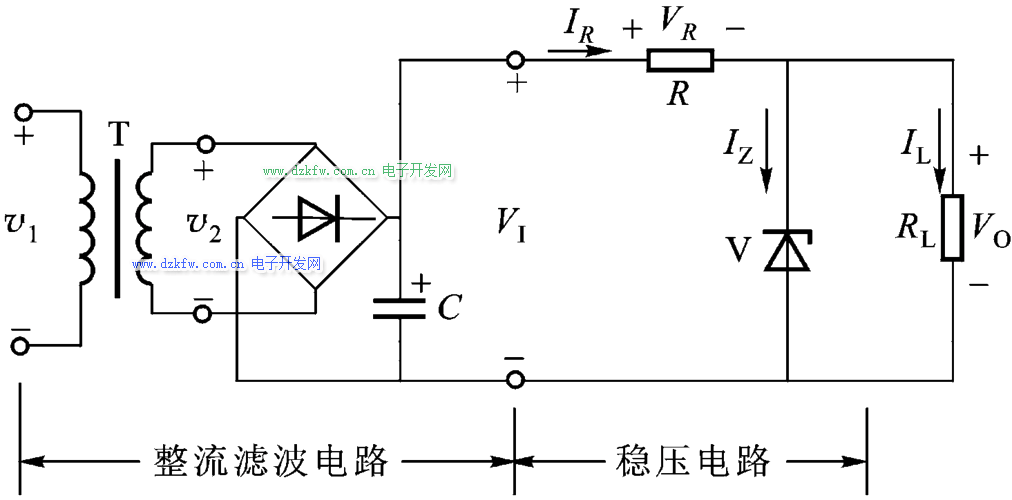 稳压二极管的应用电路