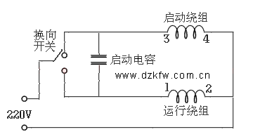 单相电机电容接线图