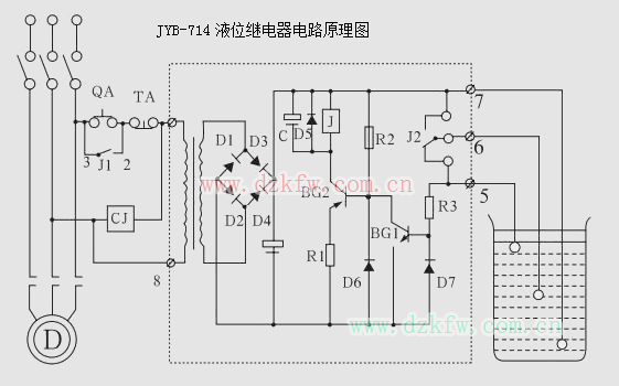 jyb-714液位继电器内部电路图