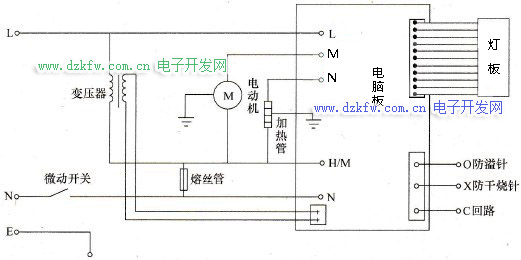 海尔SYD13 S02D型豆浆机电气原理图